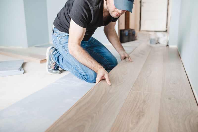 Local Hardwood Floor Staining pros at work